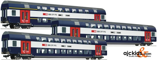 Roco 64132 Set: DoSto-Wagen 3-tlg. AC 1: 93