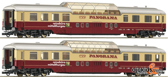 Roco 64137 2-piece set panorama wagon of the travel agent Mittelthurgau