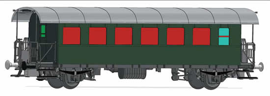 Roco 64247 Passenger car 3rd class DRG