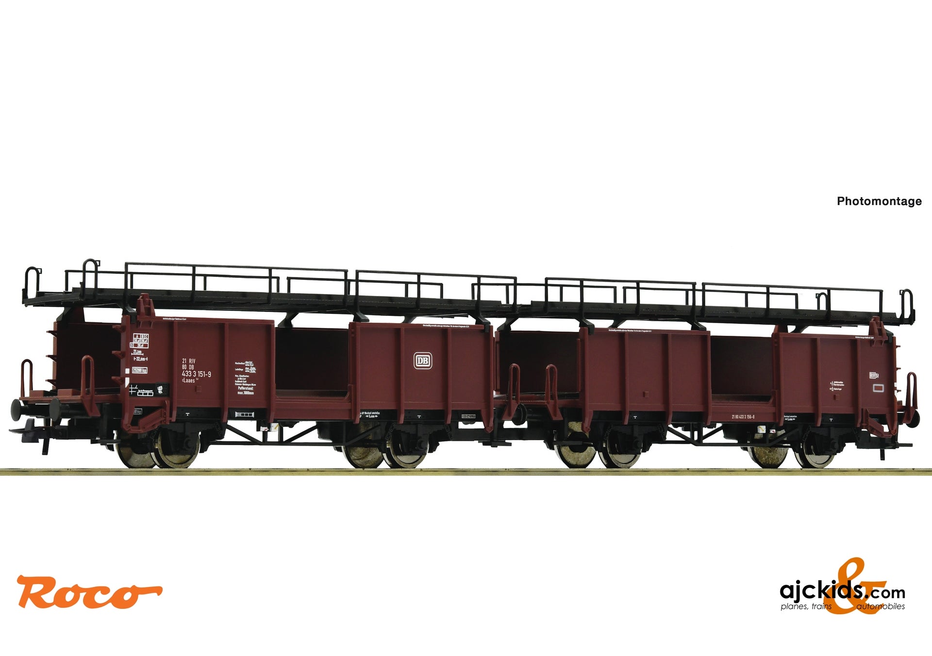 Transport Folder Roco Roco 6600047: Car transport wagon double unit, DB – Ajckids