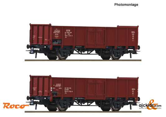Roco 6600058 - 2-piece set: Open freight wagons, PKP, EAN: 9005033064464