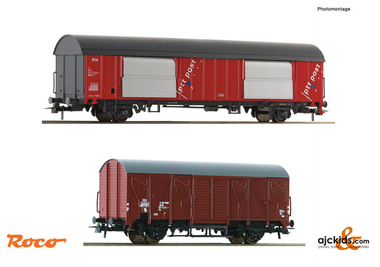 Roco 6600074 - 2-piece set: Mail wagons, NS, EAN: 9005033065577