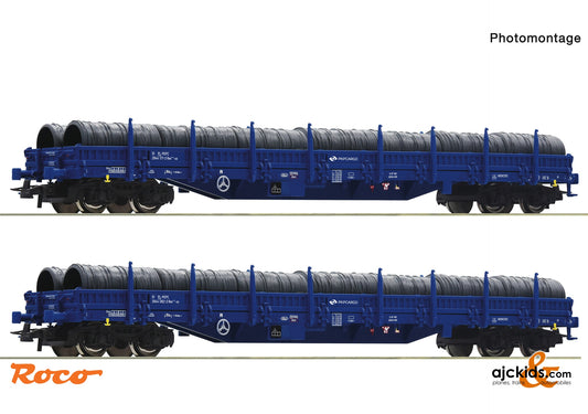 Roco 6600099 - 2-piece set: Stake wagons, PKP Cargo, EAN: 9005033067274