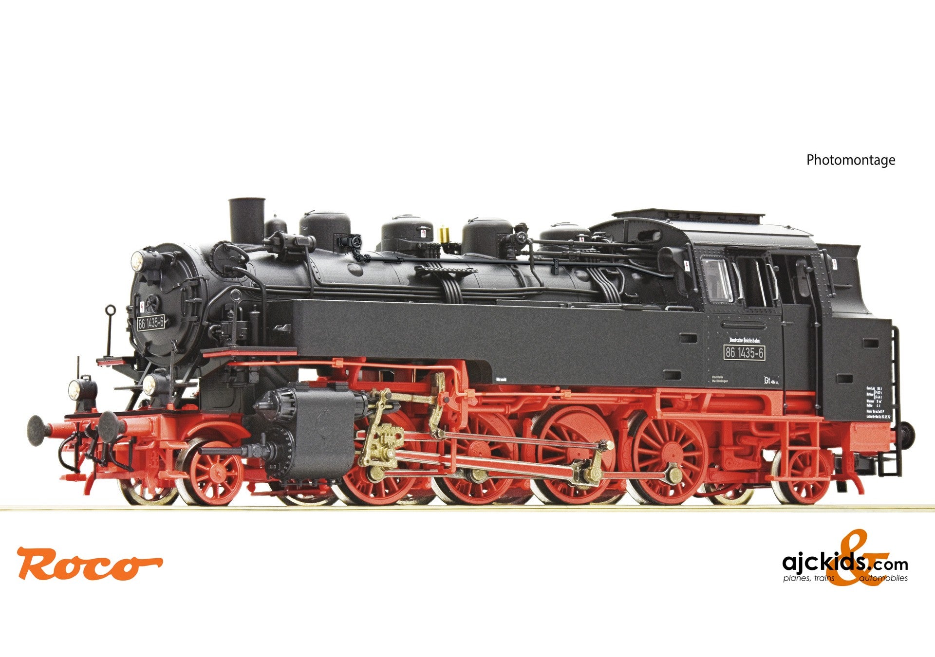 Roco 70022 - Steam locomotive 86 1435-6, DR at Ajckids.com