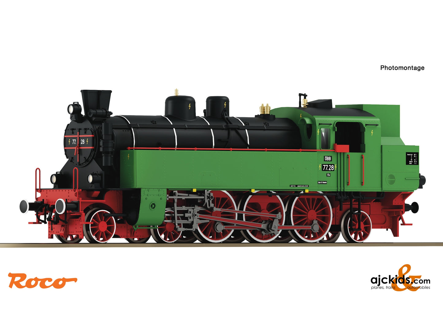 Roco 70083 - Steam locomotive 77.28, ÖBB at Ajckids.com