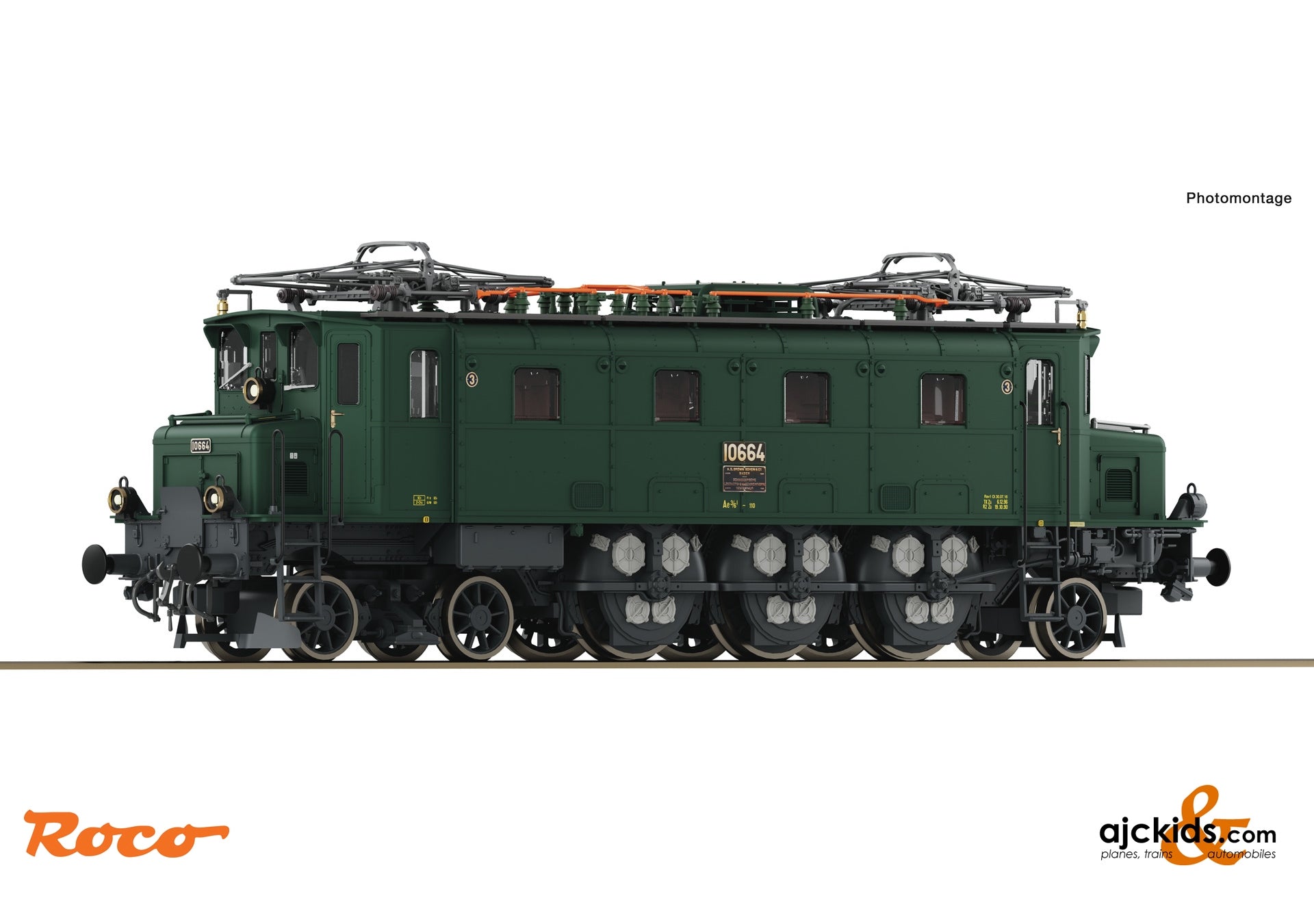 Roco 73258 スイスSBB Re4/4II Re420電気機関車 (DCCサウンドモデル 