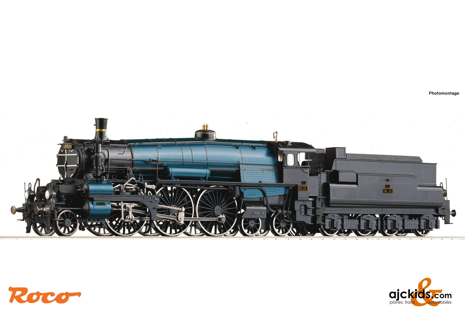 日本製安い[セール中]【HOゲージ】希少 ROCO DR 02 0201-0 蒸気機関車 鉄道模型