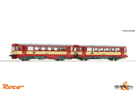 Roco 70376 - Diesel railcar 810 458-0 with trailer, CD at Ajckids.com