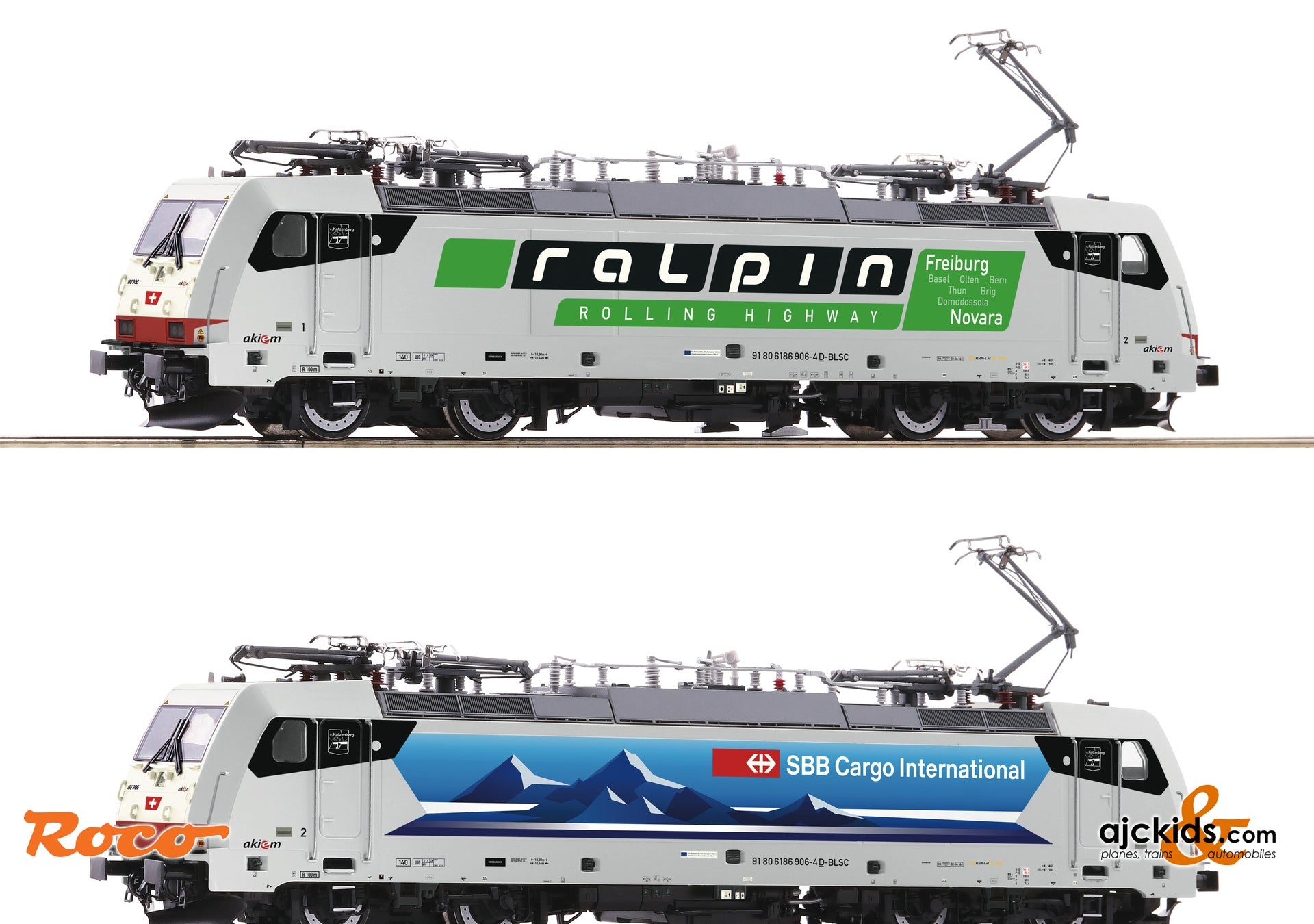 Roco 70732: Electric locomotive 186 906-4, SBB/RAlpin – Ajckids