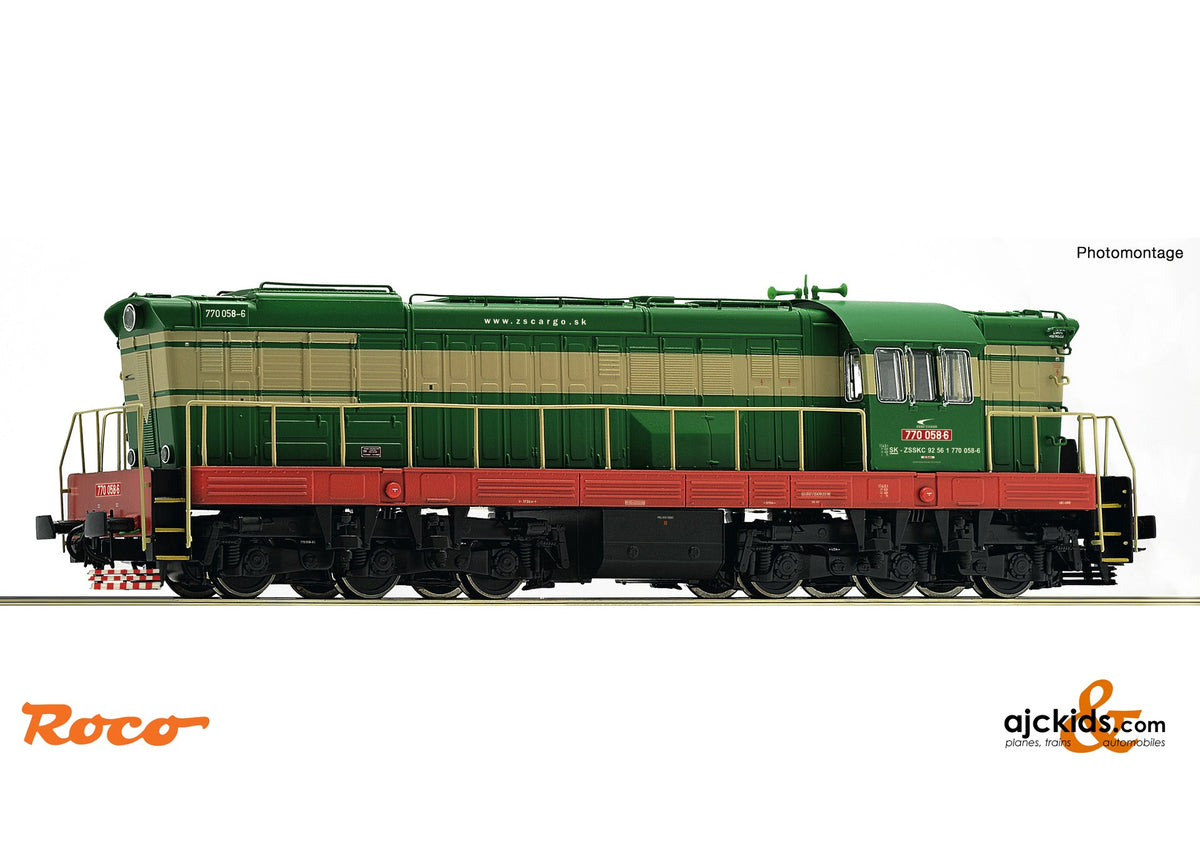 Roco 770 Roco 72964 - Diesel locomotive 770 058-6, ZSSK Cargo at Ajckids.com