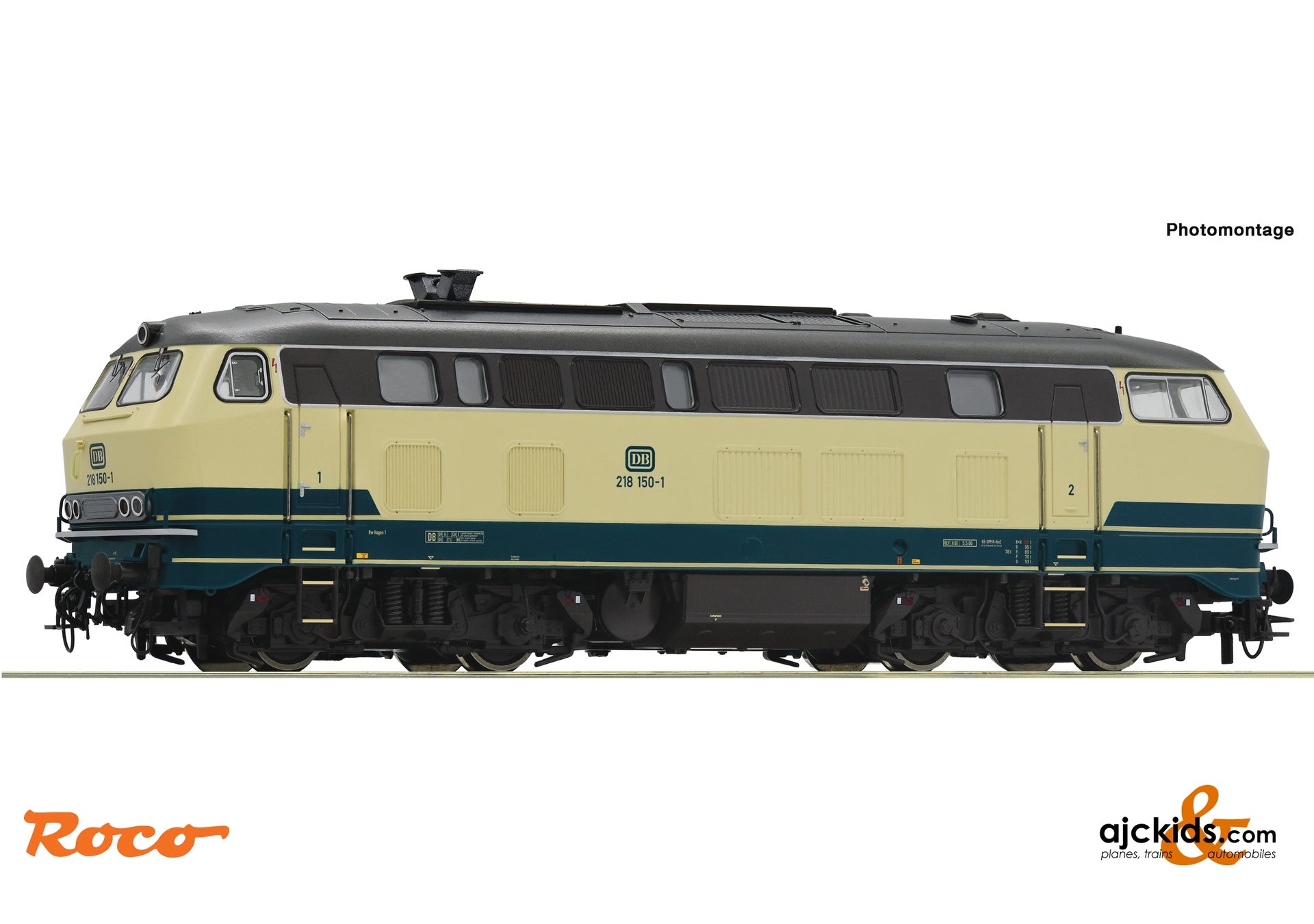 Roco 7310010 - Diesel locomotive 218 150-1, DB at Ajckids.com