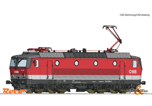 Roco 73546 -Electric locomotive 1144 286-2, Railroad_ÖBB - Austrian Railways, Country_Austria