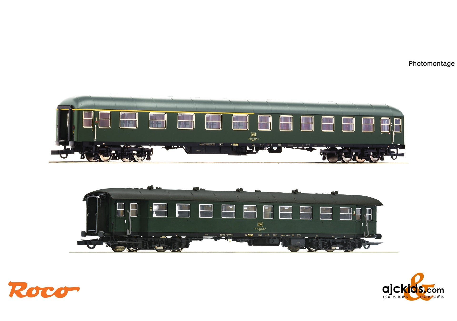 Roco 74011 - 2-piece set 2: “Personenzug Freilassing” (Passenger train Freilassing), DB at Ajckids.com