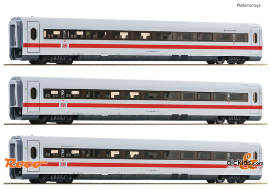 Roco 74029 -3 piece set (2): Intermediate coaches ICE 1, DB AG