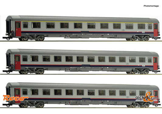 Roco 74063 -3 piece set: Eurofima coaches, SNCB