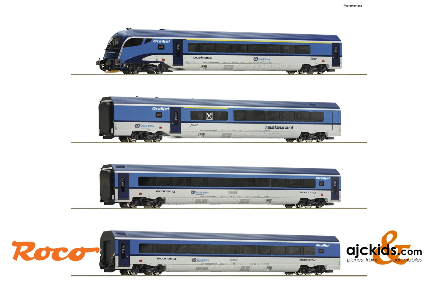 Roco 74065 - 4 piece set: “Railjet”