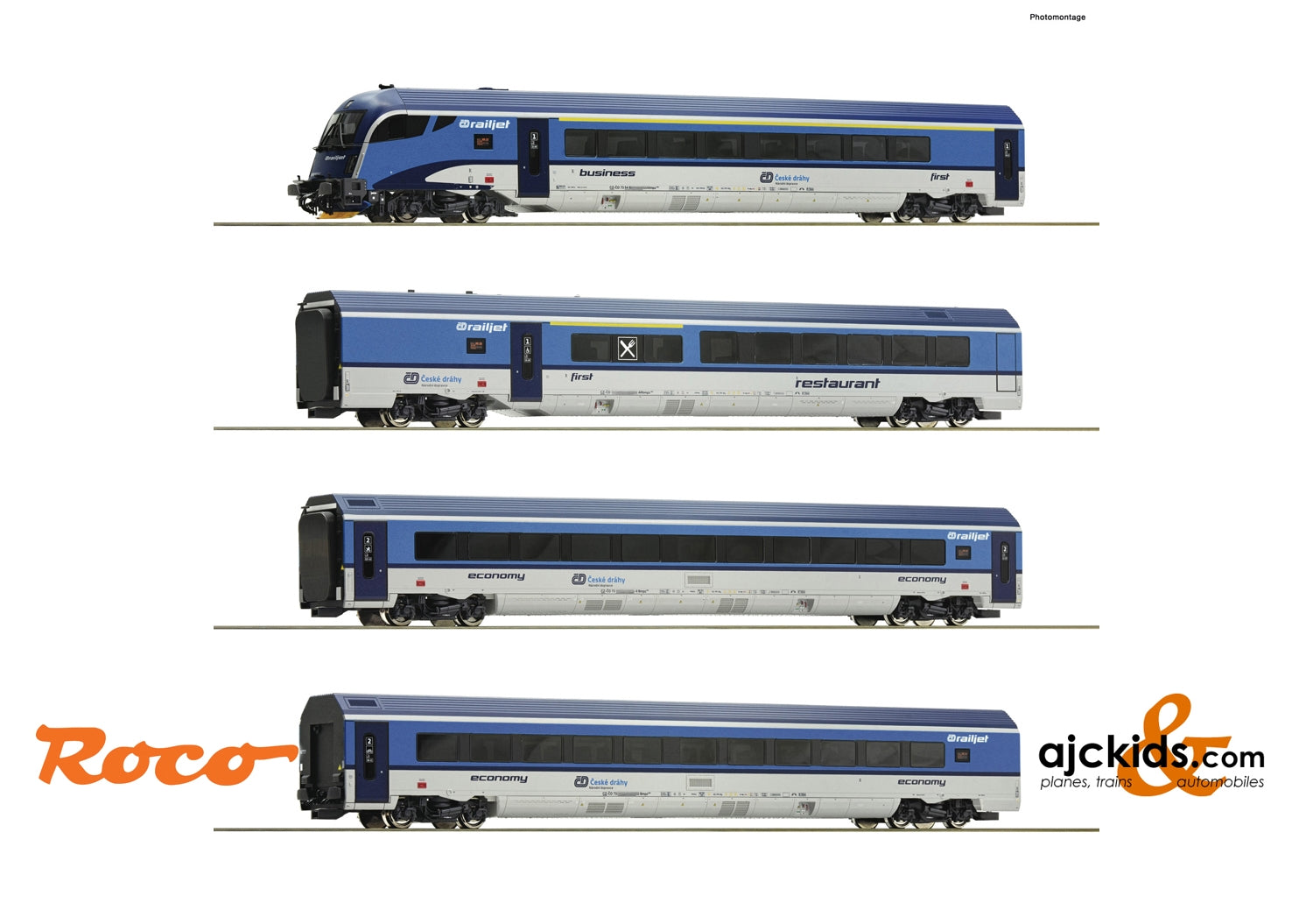 Roco 74066 - 4 piece set: “Railjet”