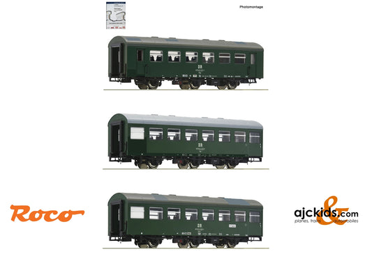Roco 74070 - 3 piece set 1: Passenger coaches “Rekowagen”