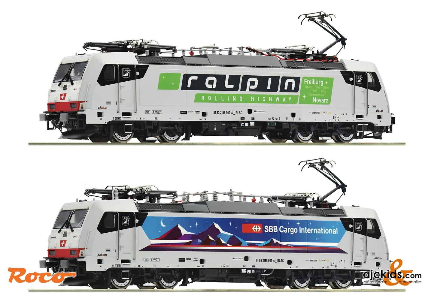 Roco 7500035 - Electric Locomotive 186 9 09-4 "Nightpiercer", SBB/, EAN: 9005033063979