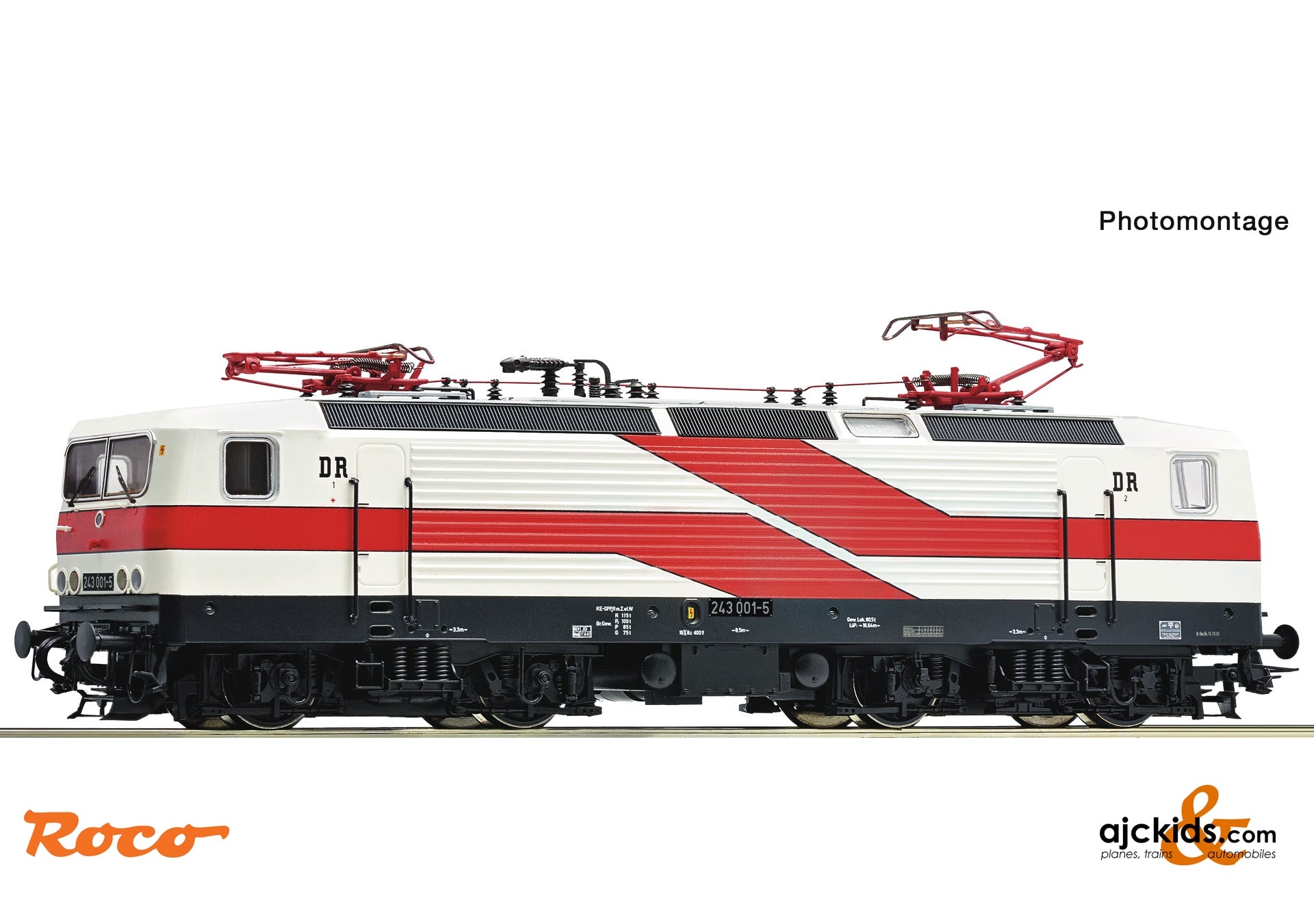 Roco 7510025: Electric locomotive 243 001-5, DR – Ajckids
