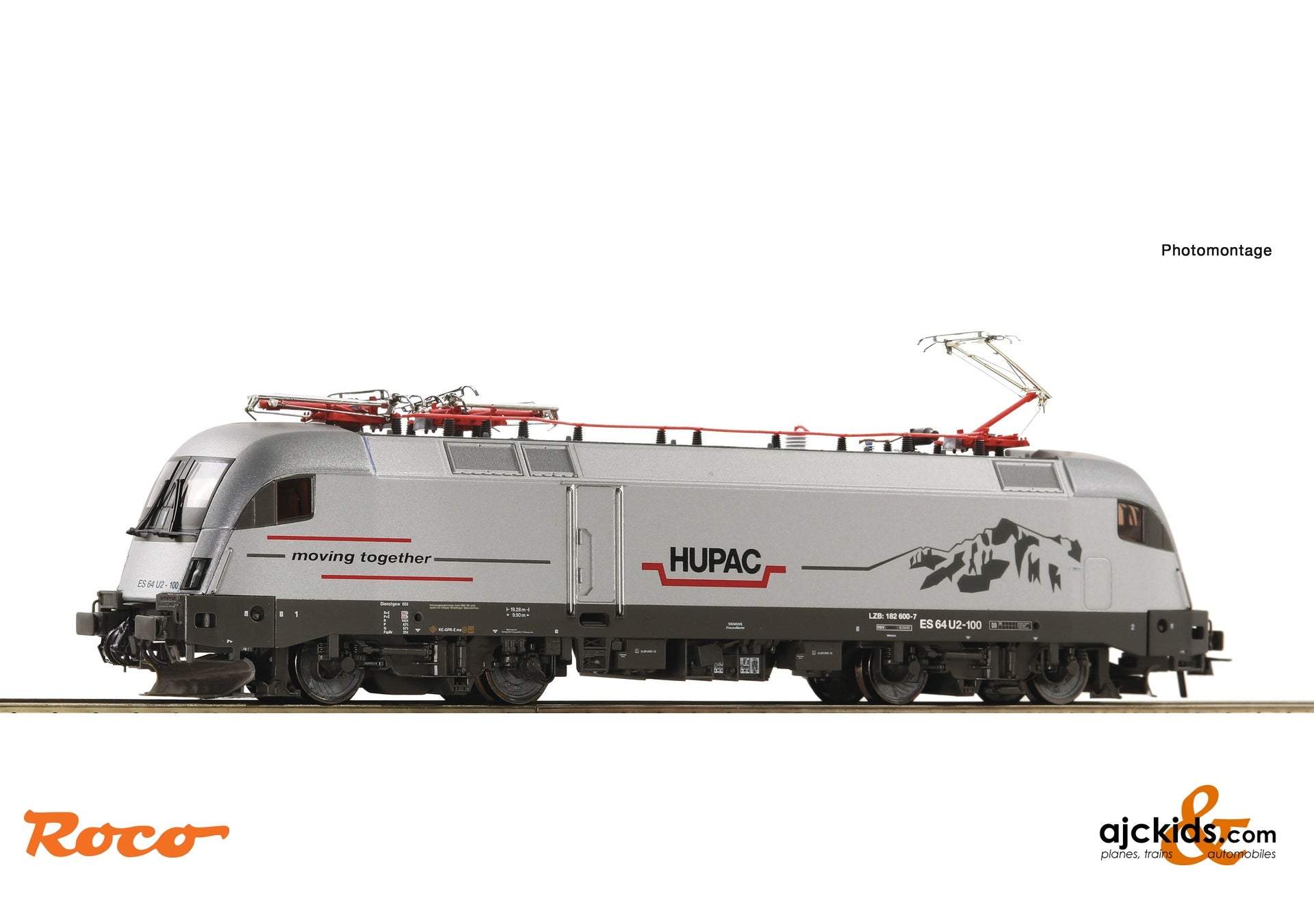 Roco 7510070 - Electric Locomotive ES 64 U2-100, HUPAC, EAN: 9005033066758