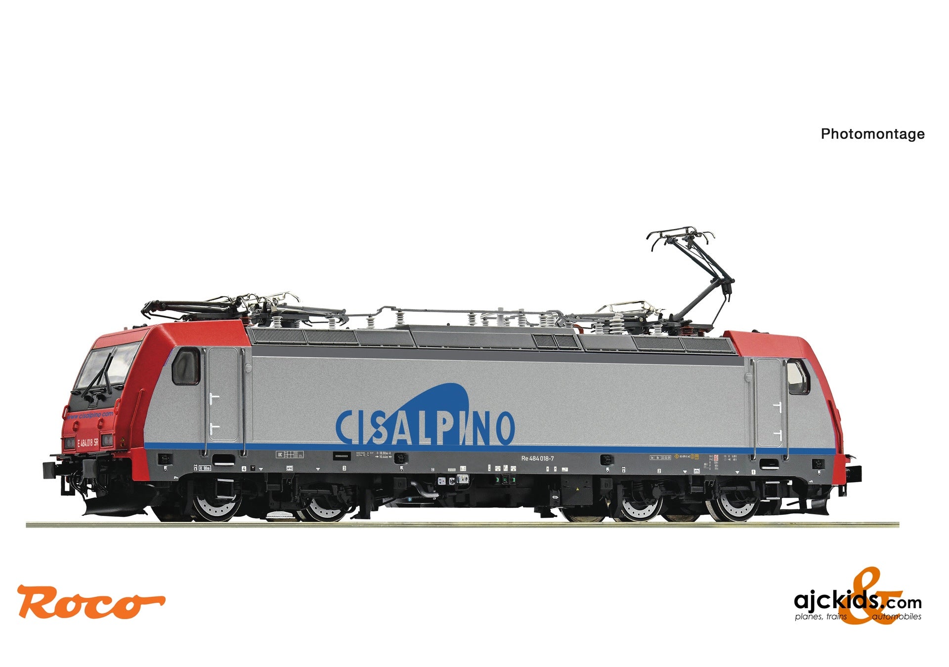 Roco 7520031 - Electric Locomotive Re 48 4 018-7, Cisalpino, EAN: 9005033063603