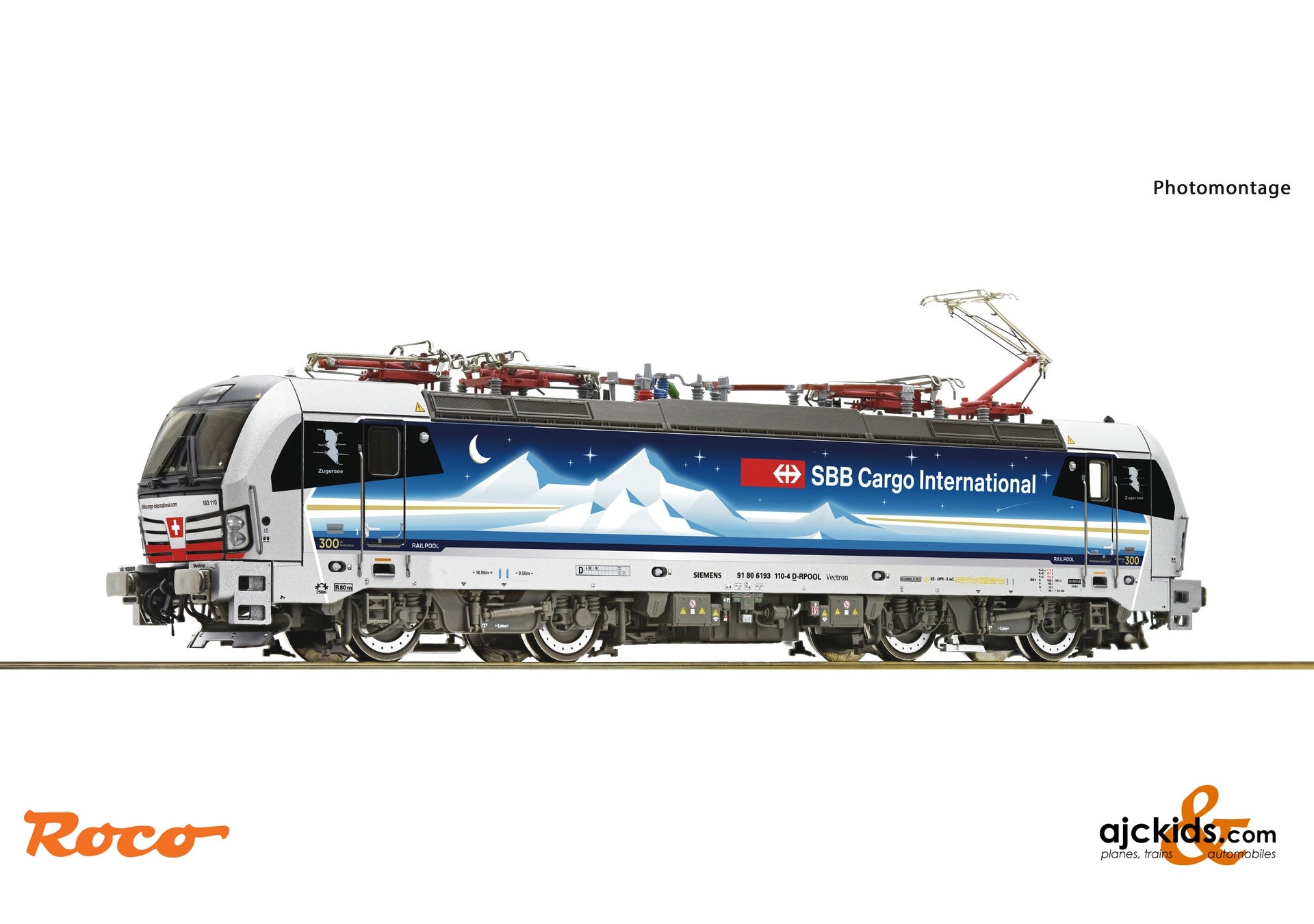 Roco 7520038 Electric Locomotive 193 110-4 Goldpiercer, SBB C – Ajckids