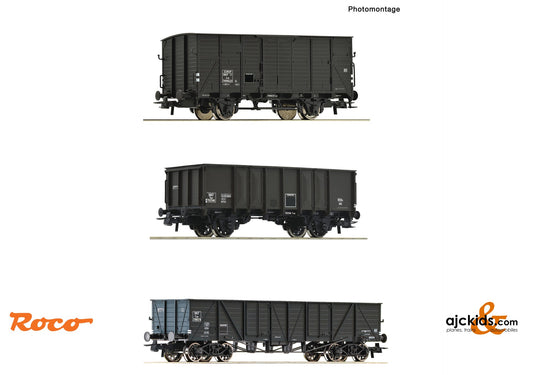 Roco 76004 -3 piece set: Goods wagons, SNCF