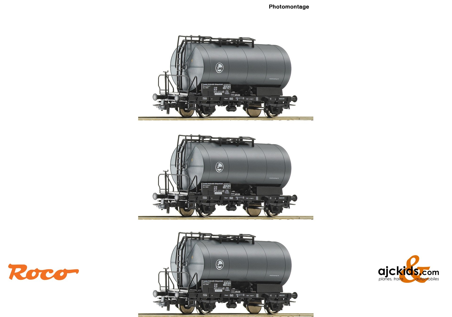 Roco 76005 -3 piece set: Tank wagons, Eva
