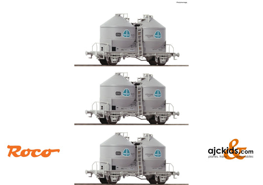 Roco 76010 - 3 piece set: Silo wagons