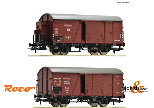Roco 76012 - 2 piece set: Covered goods wagons