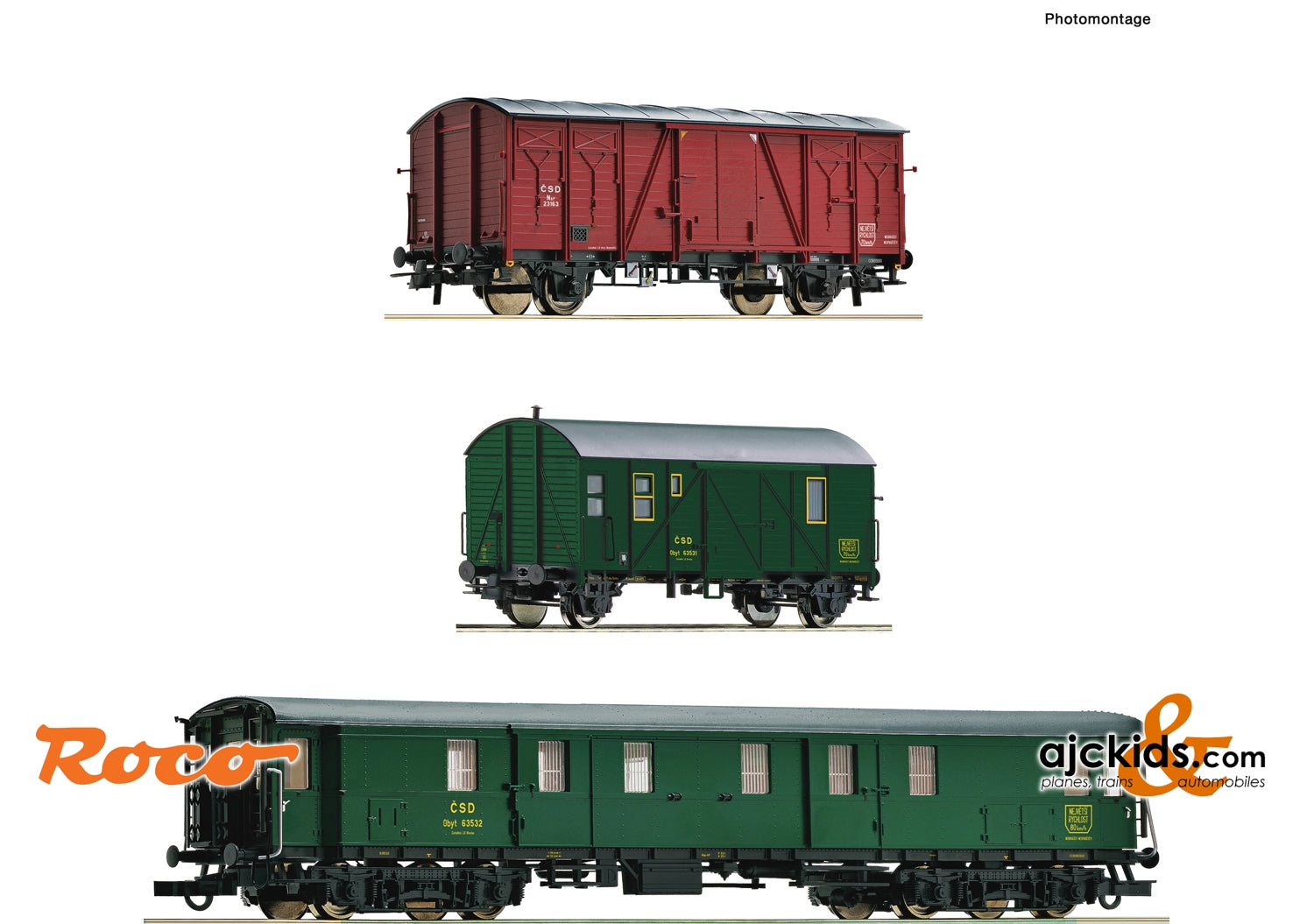 Roco 76019 - 3 piece set: Track maintenance train