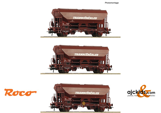 Roco 76033 - 3 piece set: Swing roof wagons