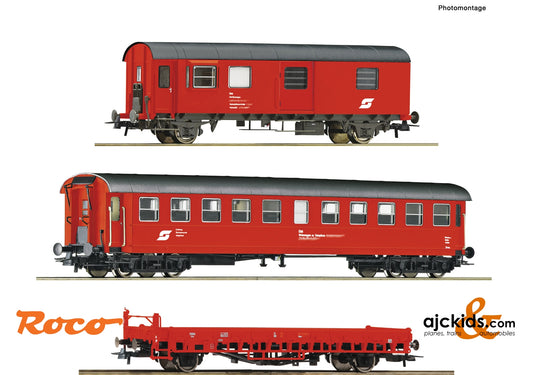 Roco 76050 - 3 piece set: Construction train