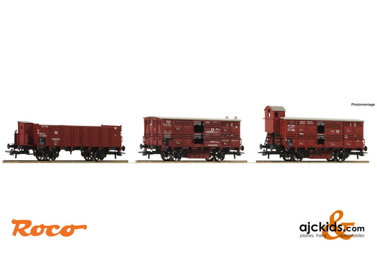 Roco 76060 - 3 piece set: Goods wagons