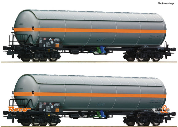 Roco 76073 2 piece set: Pressure gas tank wagons Nacco