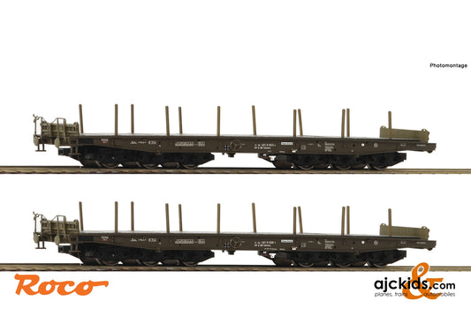 Roco 76074 - 2 piece set: Heavy transport wagons