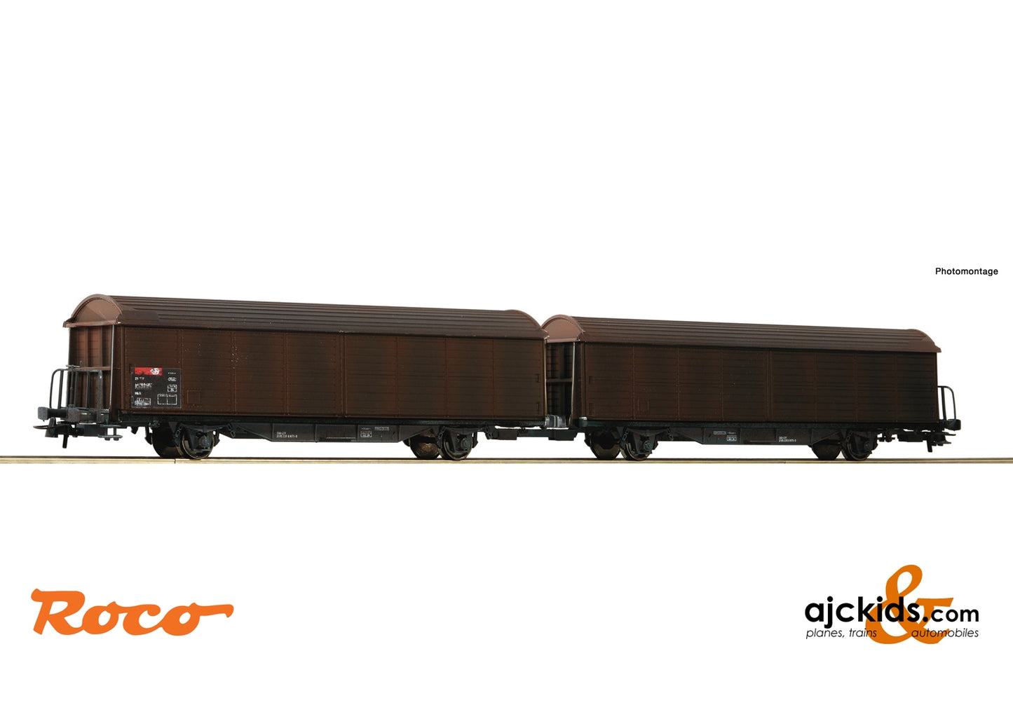 Roco 76152 - Double sliding wall wagon unit