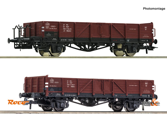 Roco 76281 2 piece set: Gondolas PKP