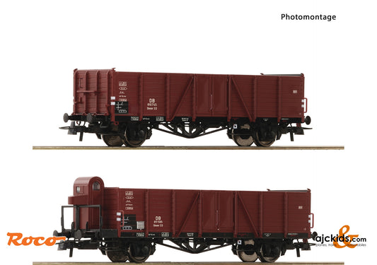 Roco 76289 - 2-piece set: Open freight wagons, DB, EAN: 9005033762896