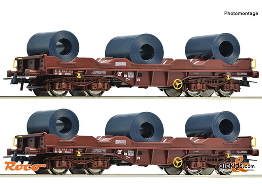 Roco 76338 - 2-piece set: Coil transport wagon, SNCB