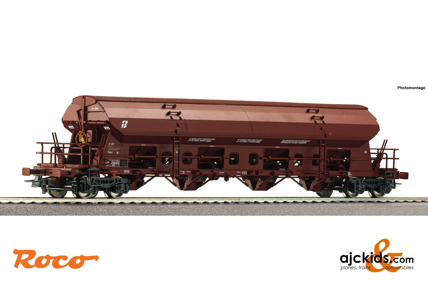 Roco 76407 - Swing roof wagon
