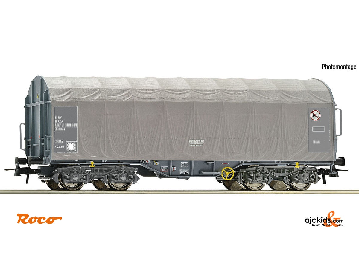 Roco 76452 Slide tarpaulin wagon SNCB
