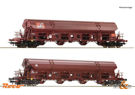 Roco 77036 - 2-piece set: Swivel roof wagons, DB, EAN: 9005033770365