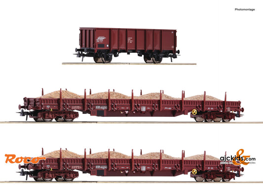 Roco 77041 -3 piece set (1): “Sand train”, DR