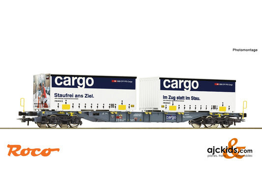 Roco 77341 - Container carrier wagon + SBB Cargo