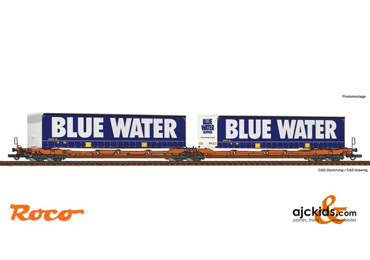 Roco 77387 - Articulated double pocket wagon T3000e + Blue Water