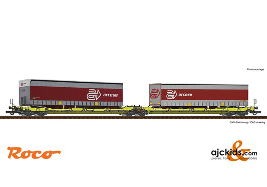 Roco 77391 - Articulated double pocket wagon T3000e + Arcese