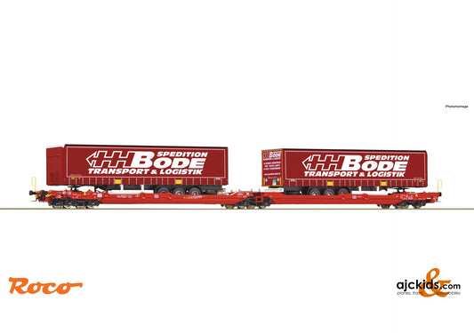 Roco 77401 -Articulated double pocket wagon T3000e, DB AG