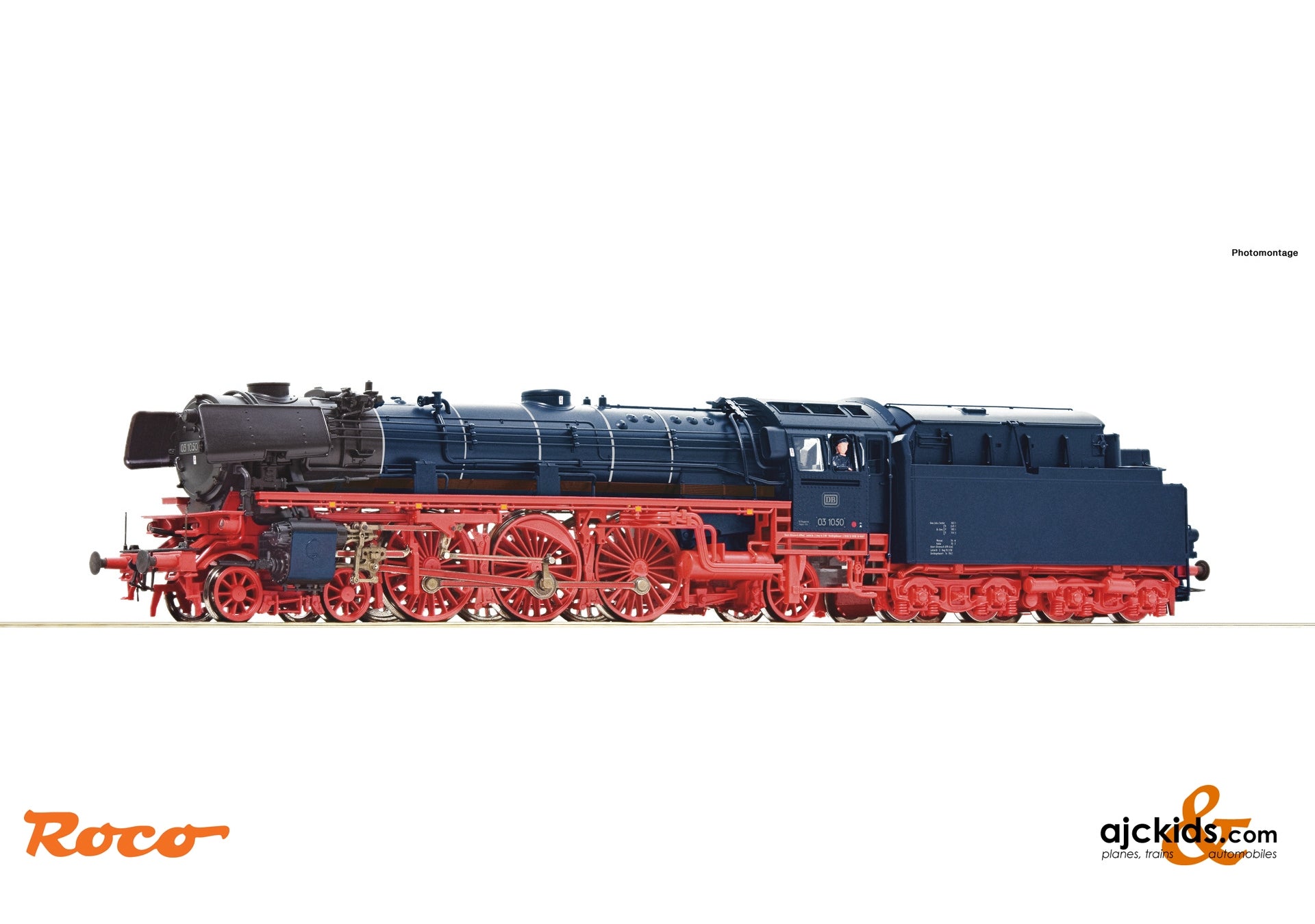 Roco 78031 - Steam locomotive class 03.10, DB at Ajckids.com